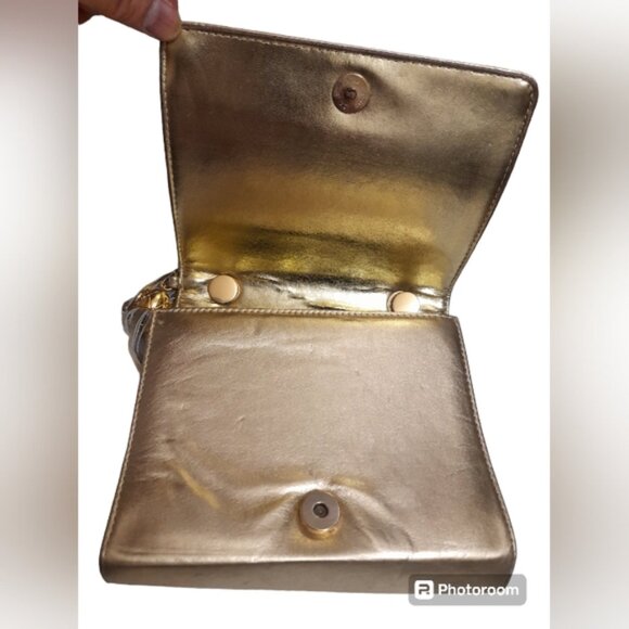 Crossbody Bag - Metallic Gold - CC -Style- - Picture 9 of 13